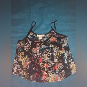 SANS SOUCI Flower pattern tank-top/cropped